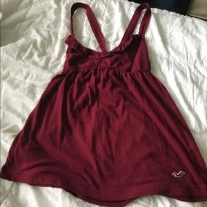 Hollister maroon top
